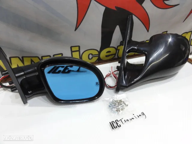 Espelhos / retrovisores elétricos 3 fios M3 look para Honda civic 1996-2001 EK1, EK3, EK4, EK9, EJ8, EJ9 2 / 3 / 4 portas Hatchback / coupe / sedan - 6