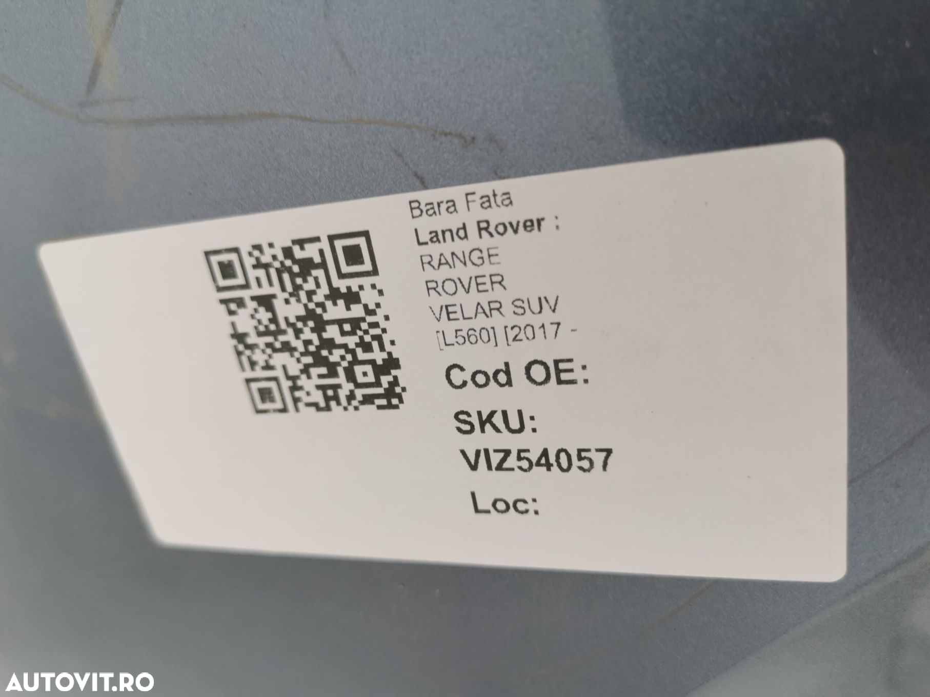 Bara Fata Land Rover  RANGE ROVER VELAR SUV [L560] [2017 - Originala I - 7