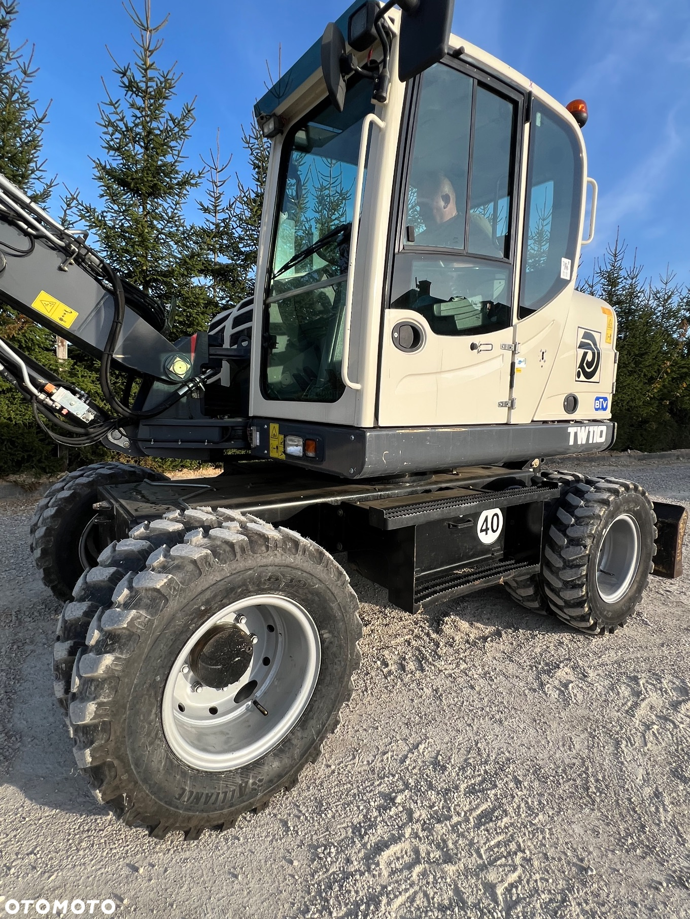 Terex Koparka kołowa TEREX TW110 3x łamane ramię TRIOLE BOOM wersja SPEED 4x4x4 2biegowa 40km/h 1 wł kpl dokumentów KLIMATYZACJA 11ton 4xoś skrętna TW 110  centr smarowanie Cat 313 DEUTZ Volvo Schaeff Jcb - 27