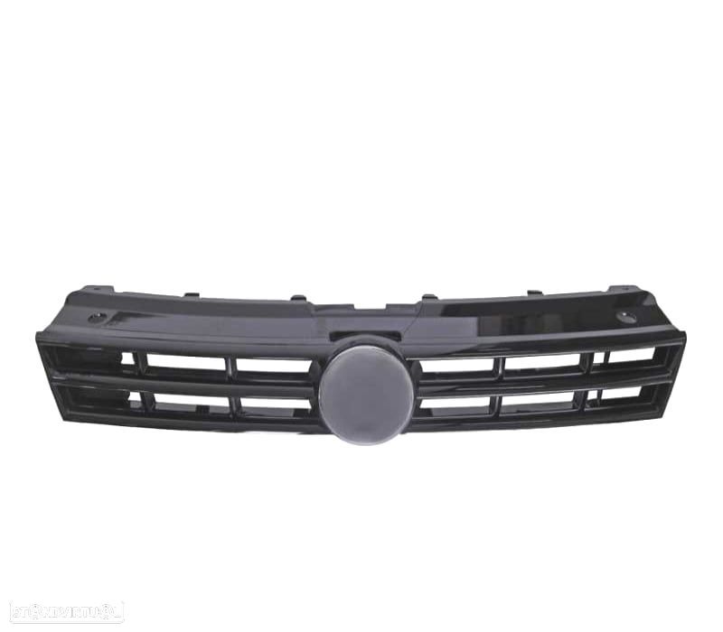 GRELHA FRONTAL VOLKSWAGEN VW POLO 09-14 PRETO BRILHANTE - 3