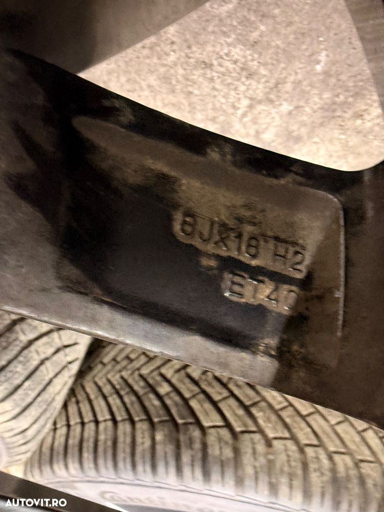 Set jante aliaj VW ARTEON an 2024 cu cauciucuri 245/45R18 si senzori presiune - 10