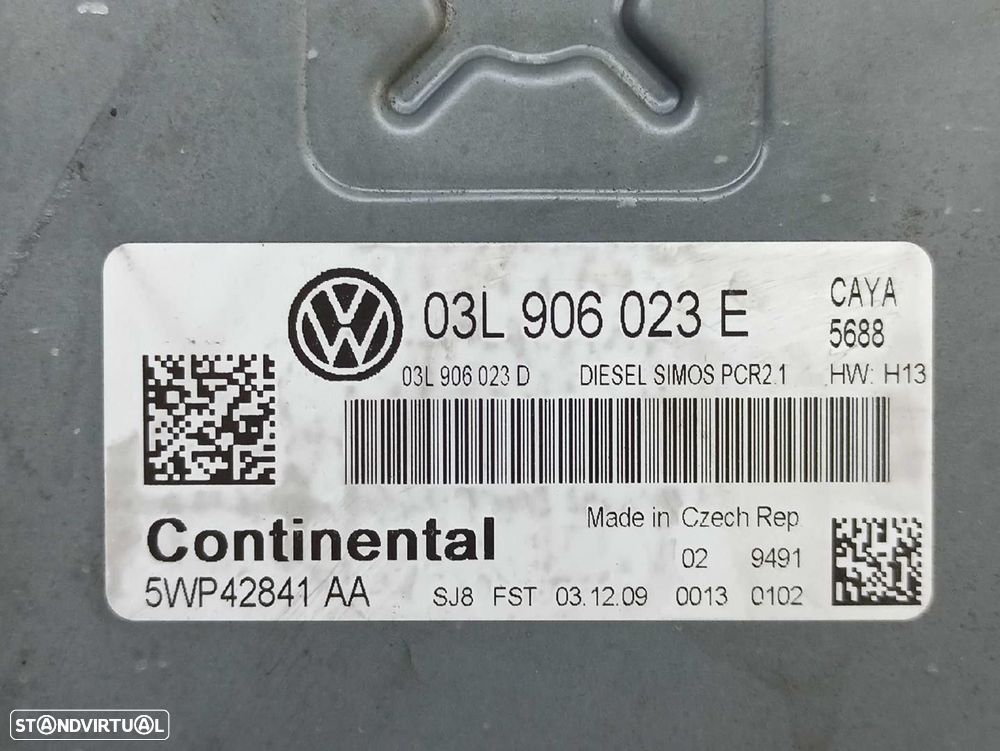 CENTRALINA MOTOR UCE VOLKSWAGEN POLO 2009 -03L906023E - 8