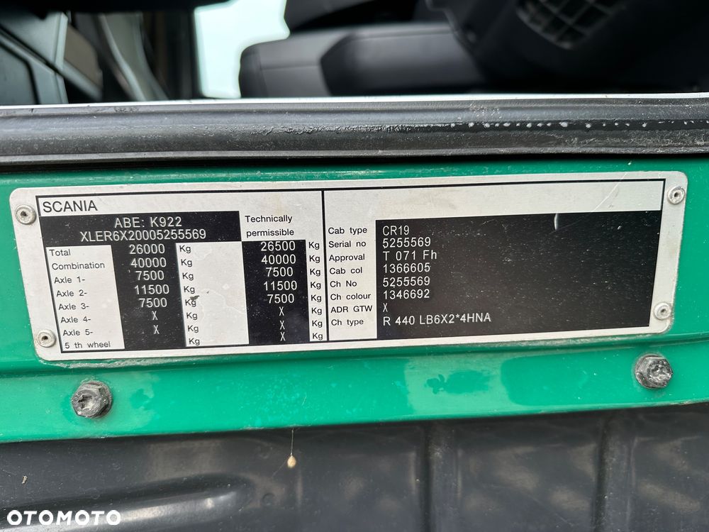 Scania R 440 HAKOWIEC MEILLER 20T - 25