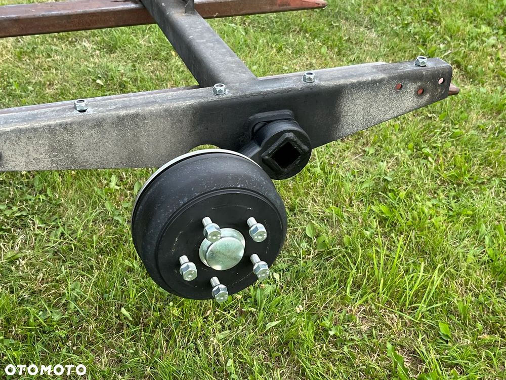 KOMPLET DWIE JAK NOWE OSIE HAMOWANE OŚ HAMOWANA 2x 1350KG DO LAWETY PRZYCZEPY KNOTT VGB 13 5x112 ZREGENEROWANE - 11