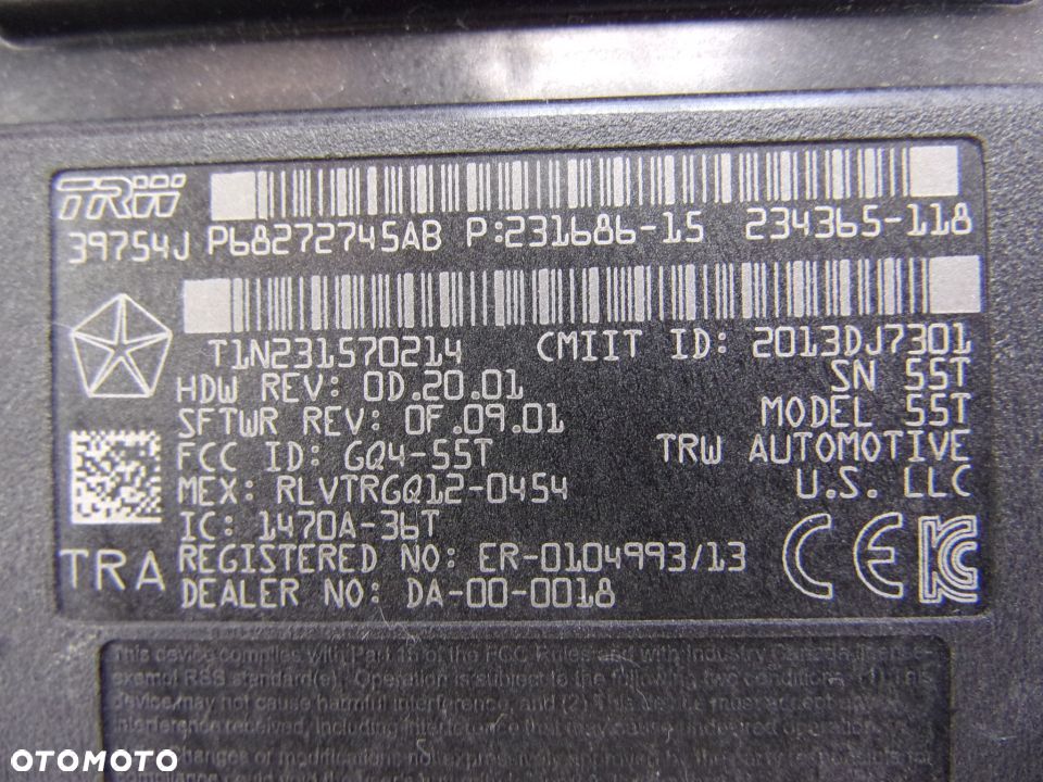 JEEP CHEROKEE KL MODUŁ KEYLESS 68272745AB - 5