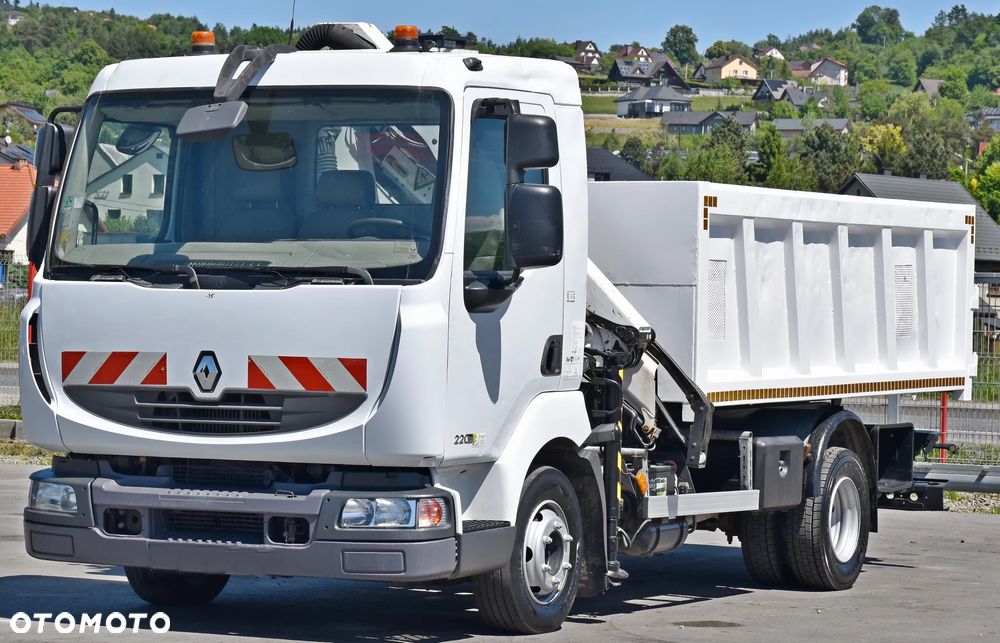 Renault MIDLUM 220 * WYWROTKA 4,00m + PK 7001 - EH A + PILOT* STAN BDB - 4