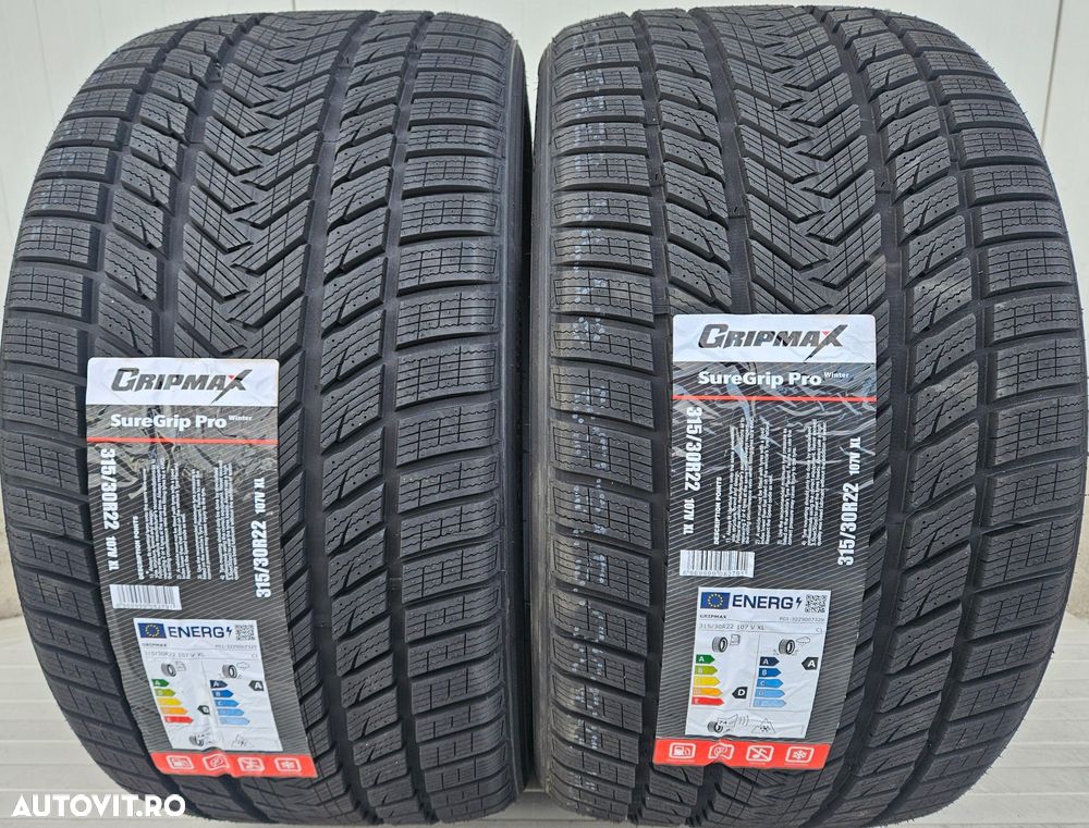 315/30 R22,107V xl, GRIPMAX, Anvelope iarna M+S,Aderenta clasa A - 1