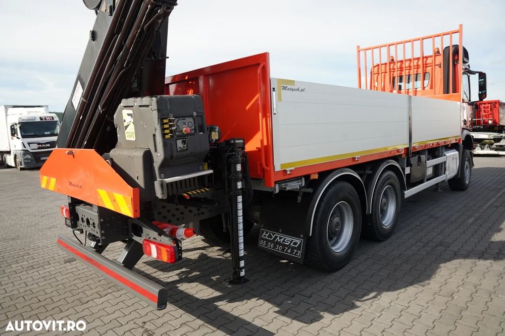 Mercedes-Benz AROCS 2640 / 6x4 / CAROSERIE BALANȚĂ - 6,5 M / MACARA HIAB X-HIDUO 188 ES-5 / CAPACITATE MAXIMĂ DE RIDICARE: 5.200 KG / ROTATOARE / TELECOMANDĂ / PODEA RESISTENTĂ / TRANSMISIE AUTOMATĂ - 21