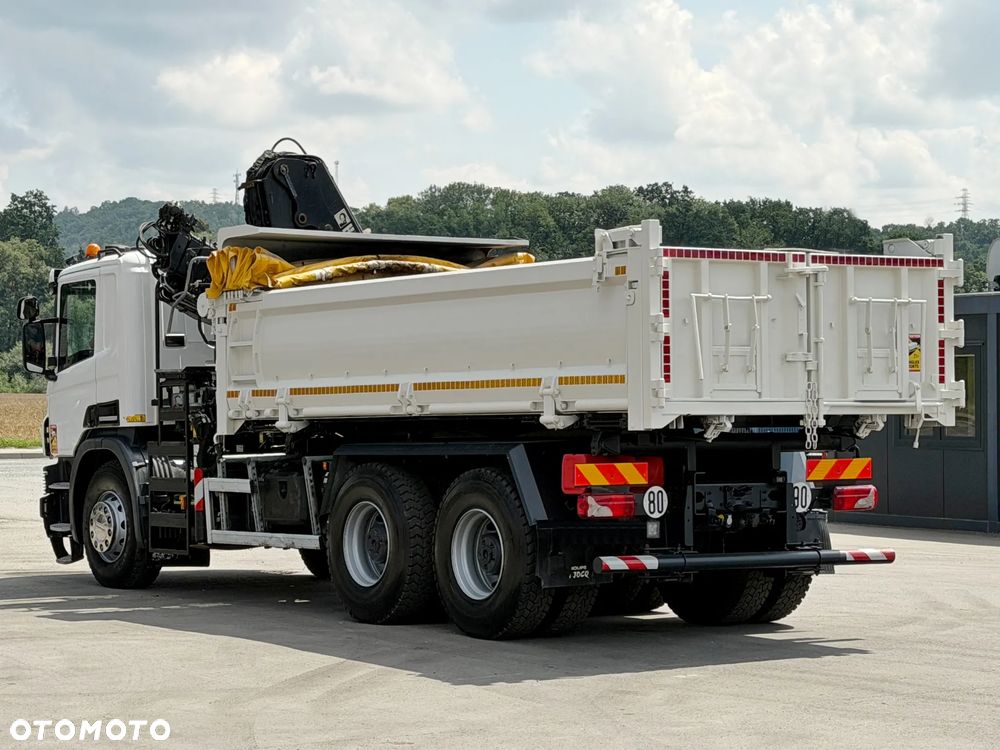 Scania P 410 * WYWROTKA 5,05 m + BORDMATIC + HIAB 144 B-3 HIDUO + PILOT*6x4 - 8