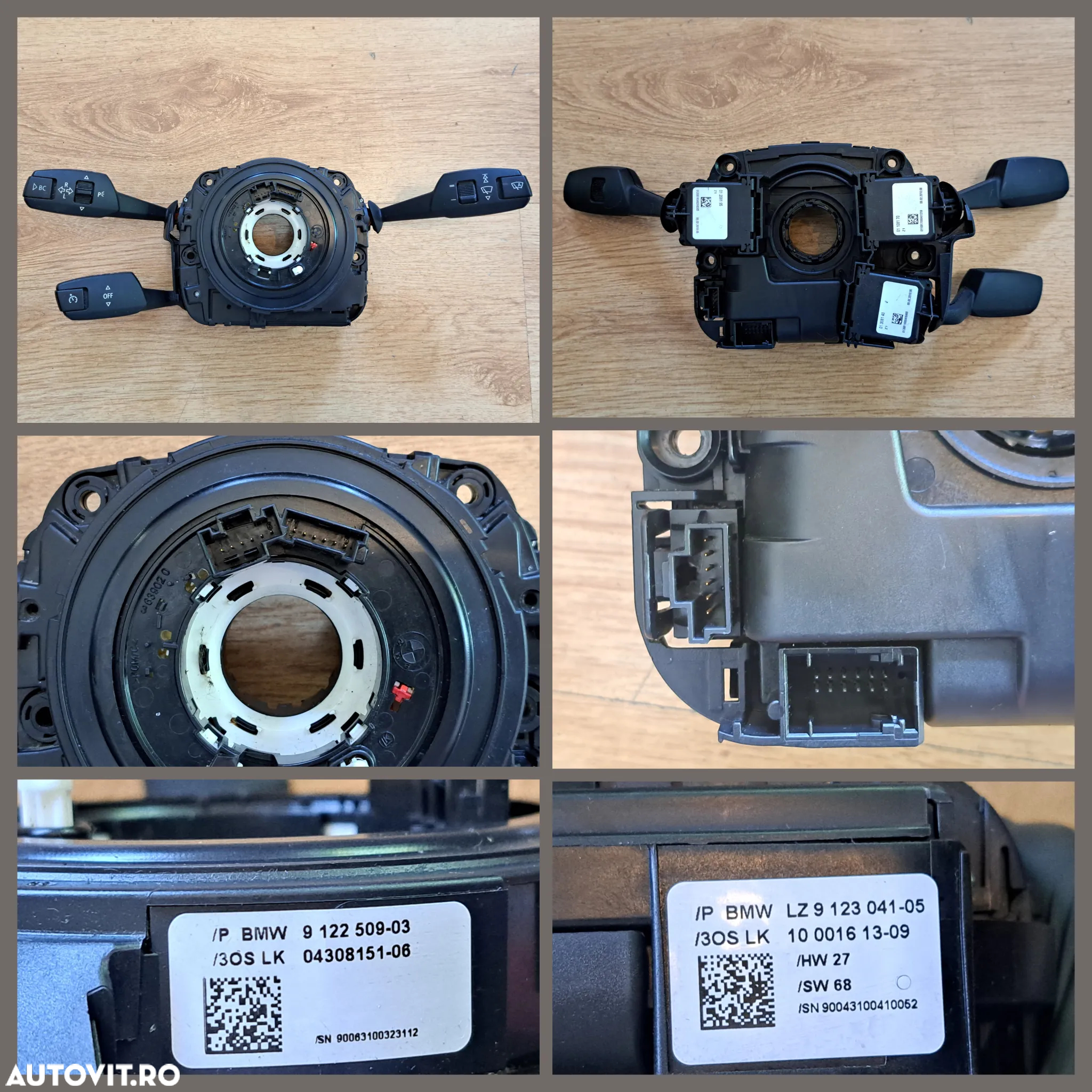 BMW seria 3 E90 volan sport pachet M SZL panou butoane geamuri oglinzi electrice butoane control clima Set Kit Pornire senzor ploaie condens buton start stop modul FRM II - 3