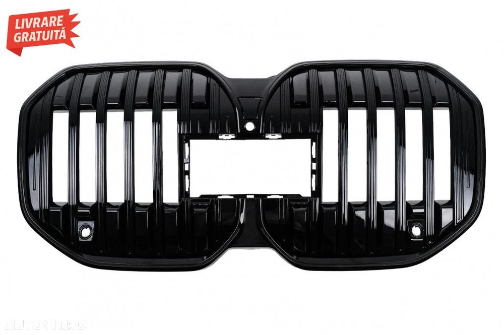 Grila Centrala cu LED BMW Seria 7 G70 (2022-) Negru Lucios - 2