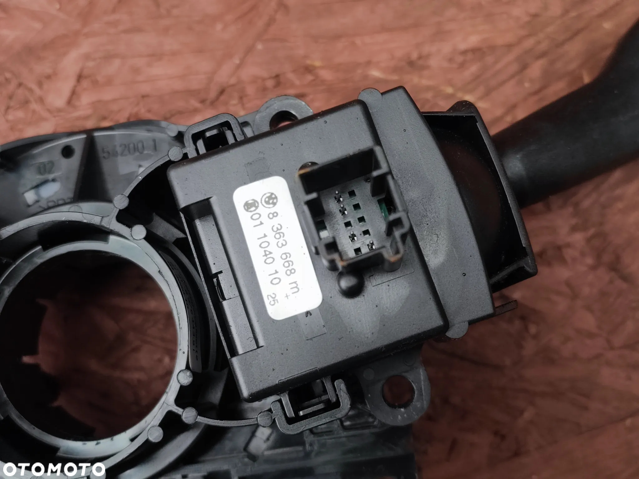 BMW E46 / E39 / E53 ORYGINALNE MANETKI KIERUNKOWSKAZÓW + TAŚMA KIEROWNICZA + MANETKA WYCIERACZEK Z BC O NR.8 375 408 / 8 363 668 / 8 376 443 OEM - 10