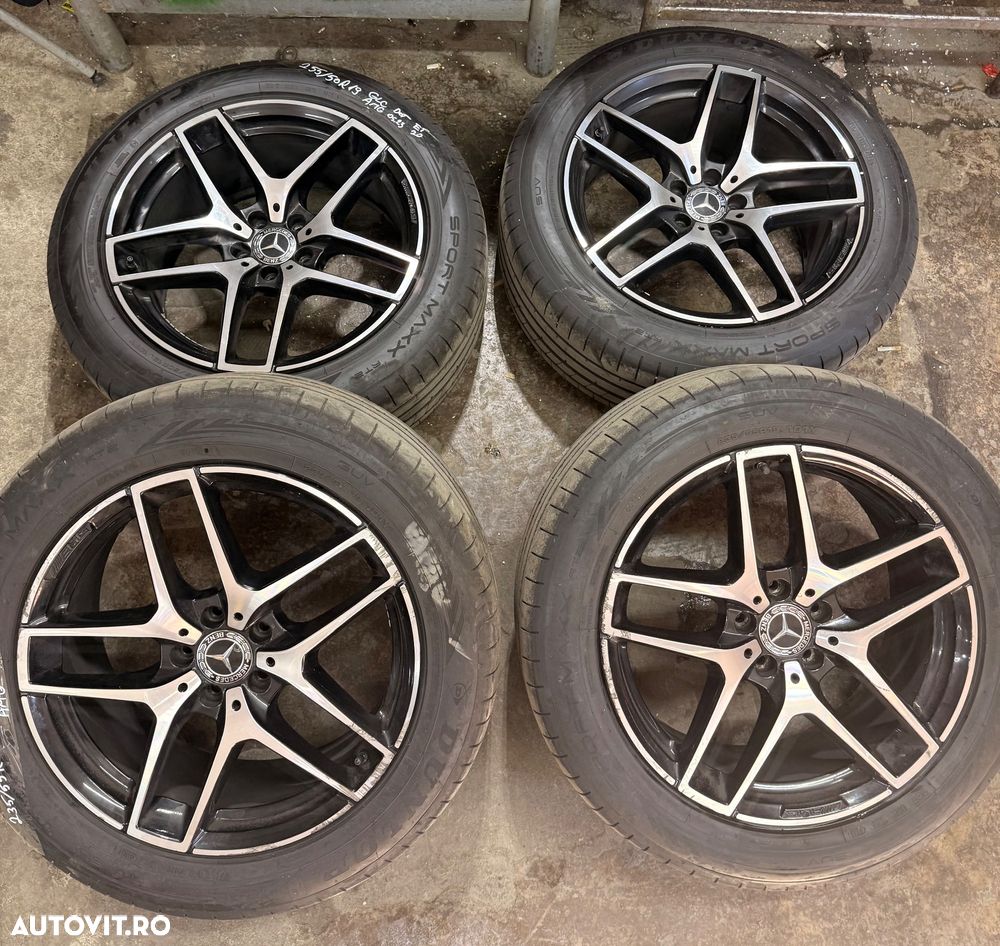 Set jante aliaj AMG pentru MERCEDES GLC , GLC Coupe X253, C253 an 2016-2022 cu cauciucuri vara DUNLOP - 2