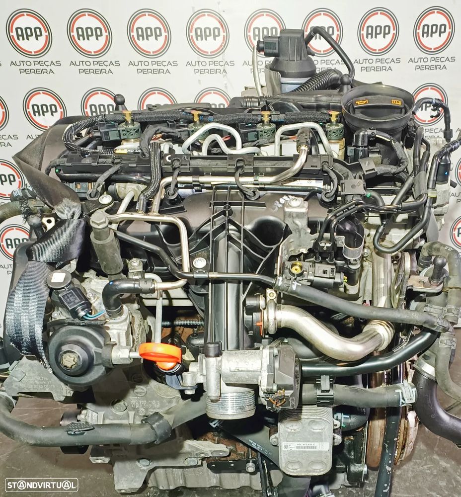 Motor usado Audi, Seat, Skoda, VW 2.0 TDI referência: CFFB, aprox: 214 000 KMS, SEM TURBO. - 1