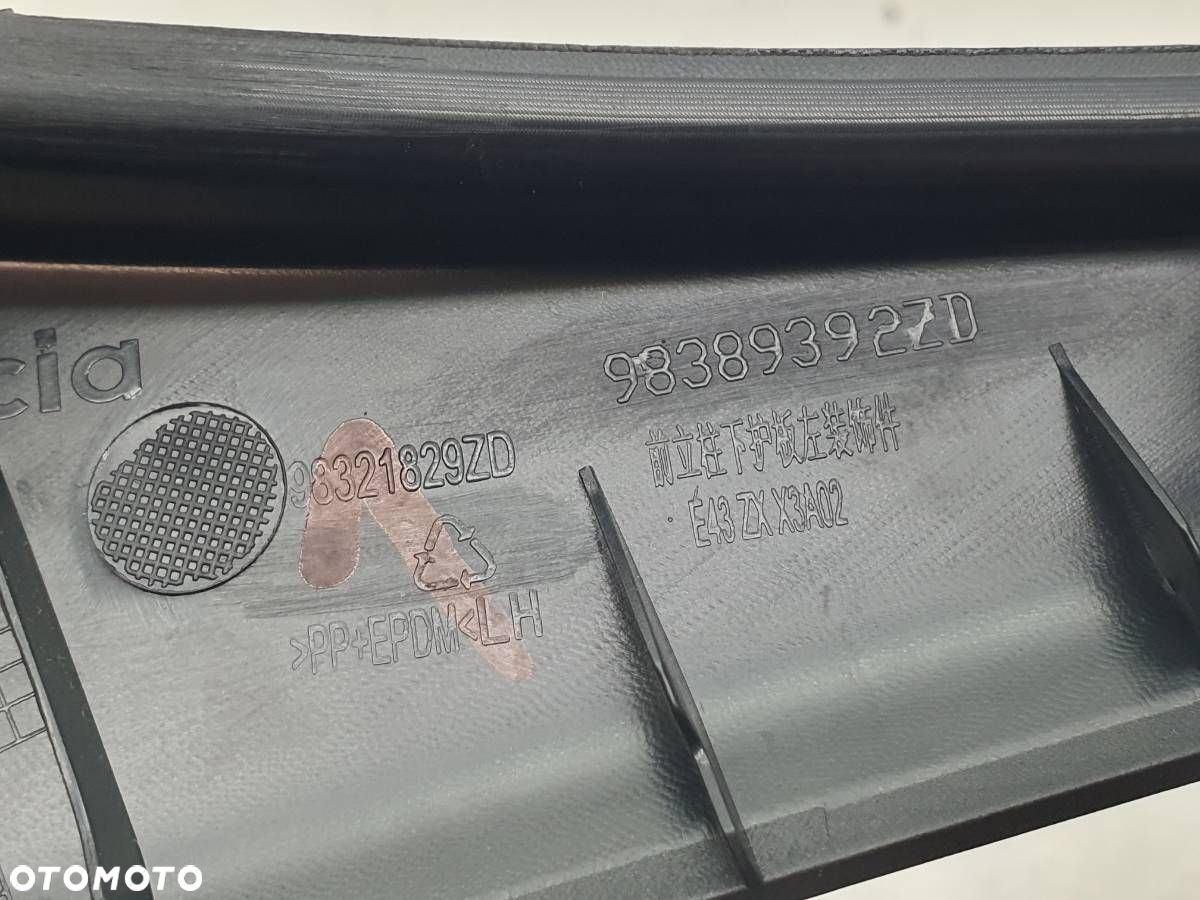 LISTWA PROGOWA PRAWA OSŁONA NAKŁADKA CITROEN C5 X 98389392ZD - 7