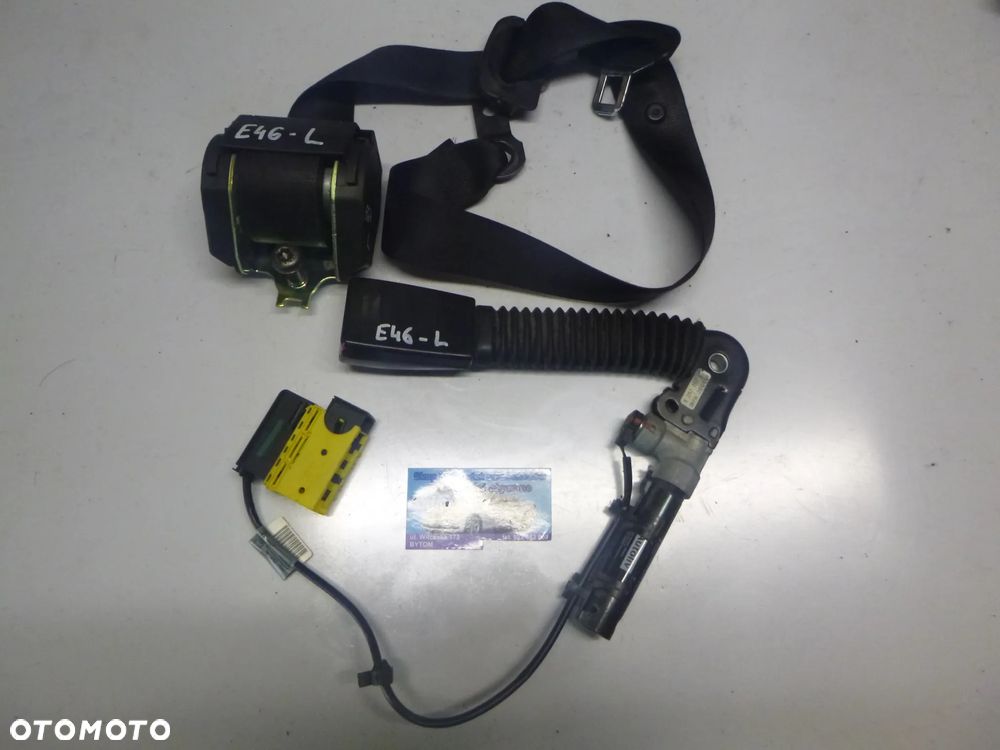 PAS BEZPIECZEŃSTWA LEWY PRZÓD BMW E46 KOMBI LIFT 2004r  566244501 + NAPINACZ - 1