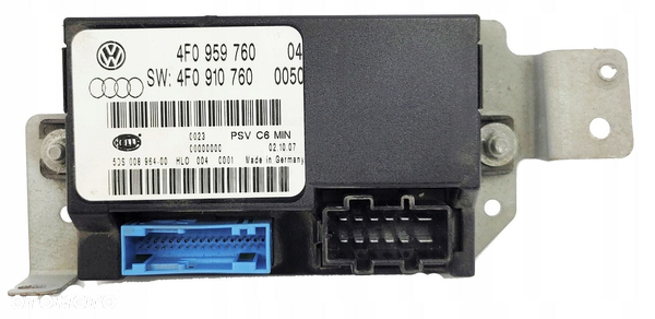 AUDI A6 C6 Q7 4L MODUŁ STEROWNIK FOTELA PAMIĘCI PAMIEĆ 4F0959760