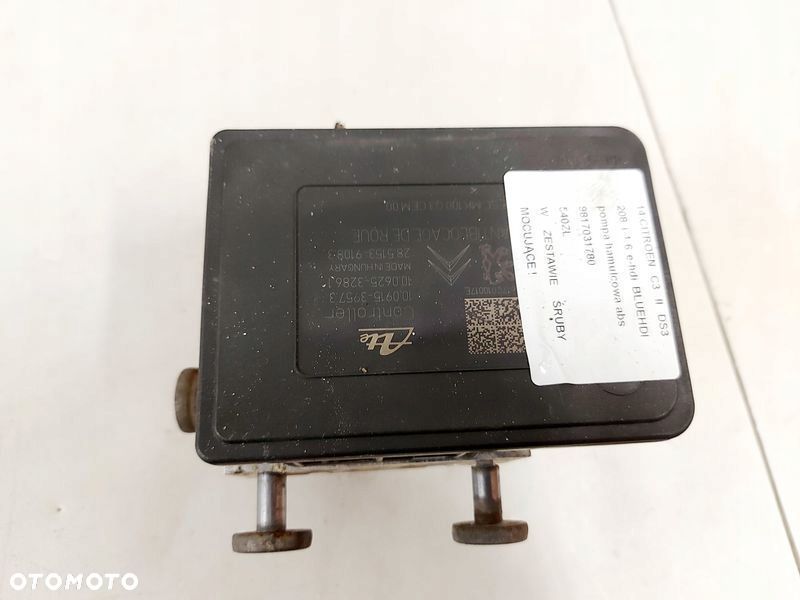 citroen c3 ii ds3 208 i 1.6 e-hdi bluehdi pompa hamulcowa abs 9817031780 - 2