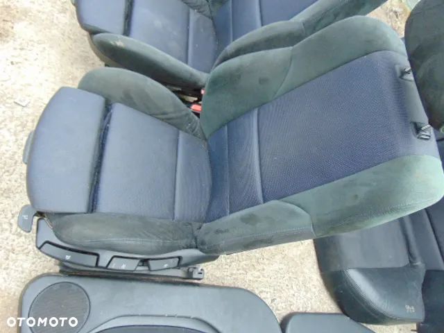 BMW 3 e46 EUROPA kom8i sedan przód siedzenie  fotel fotele przednie alcantara wzór m pakiet sportsitze LUX czytaj opis - 4