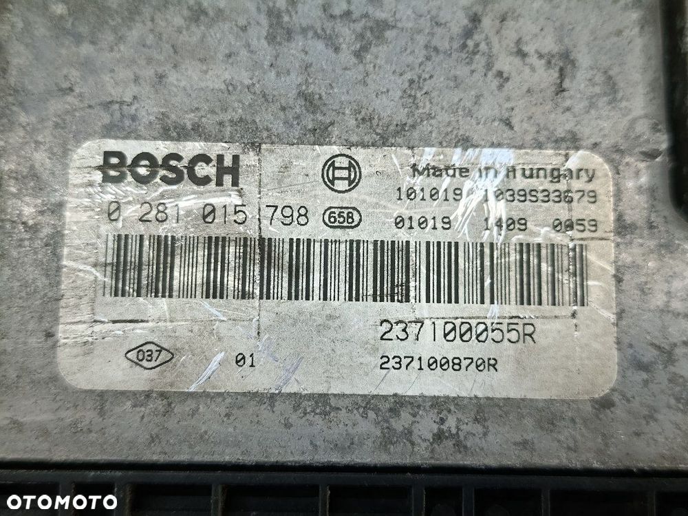 KOMPUTER, STEROWNIK RENAULT SCENIC III 23710055R 0281015798  BOSCH 1.9 DCI - 3