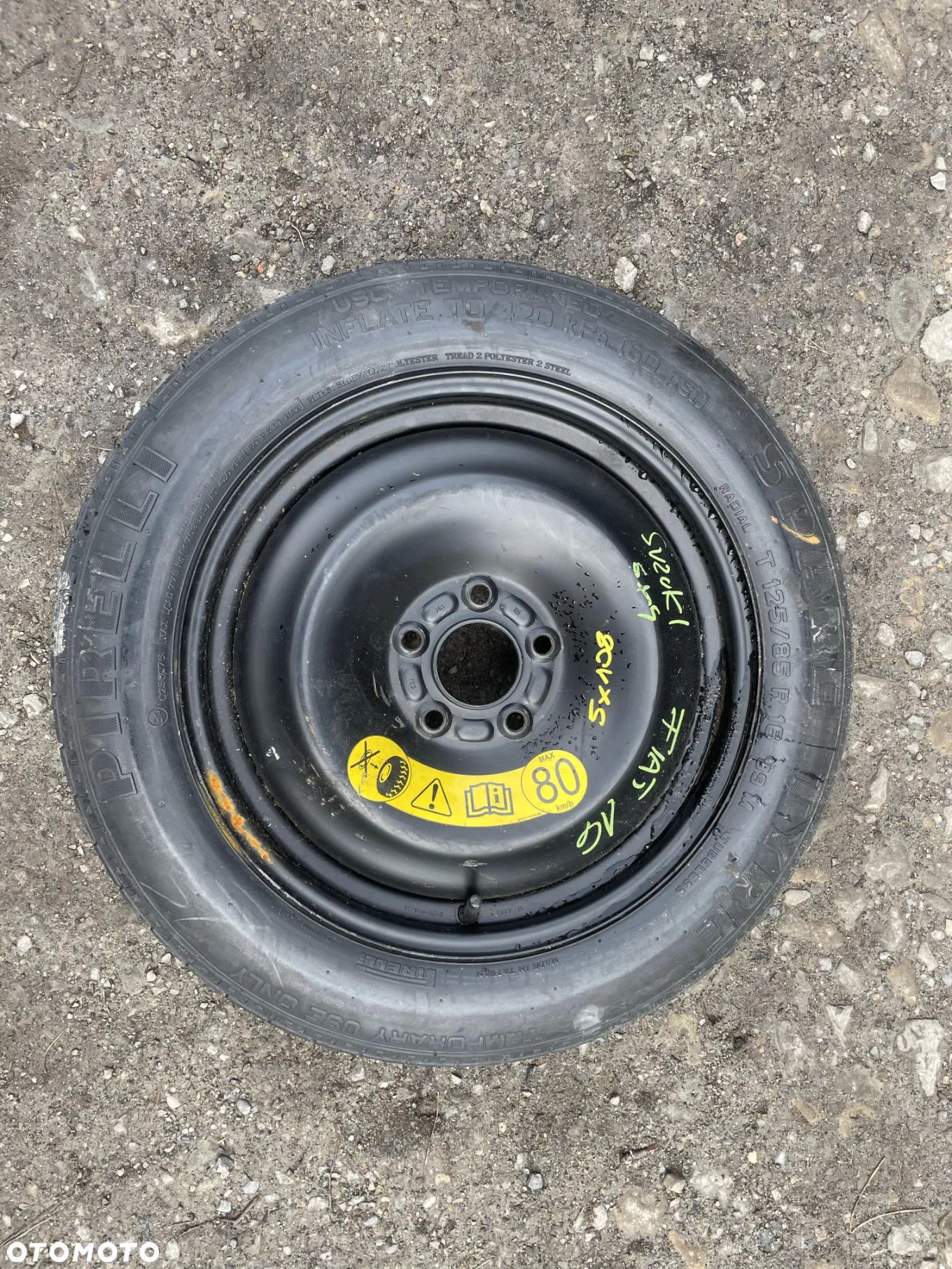 Koło dojazdowe dojazdówka 16" Fiat Sedici Suzuki SX4  5X108 - 1