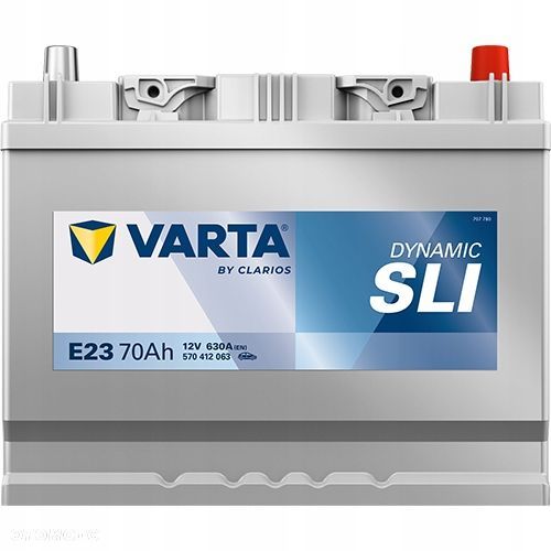 Akumulator Varta DYNAMIC SLI E23 12V 70Ah 630A - 20 kg - 3
