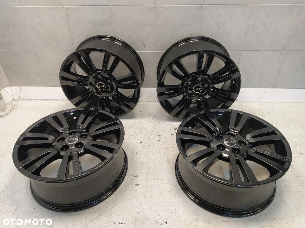 RANGE ROVER VOGUE L322 L405 SPORT L494 8,5X20 ORYGINALNE FELGI ALUMINIOWE R20 ET58 5x120 DEKIELKI CZARNE - 2