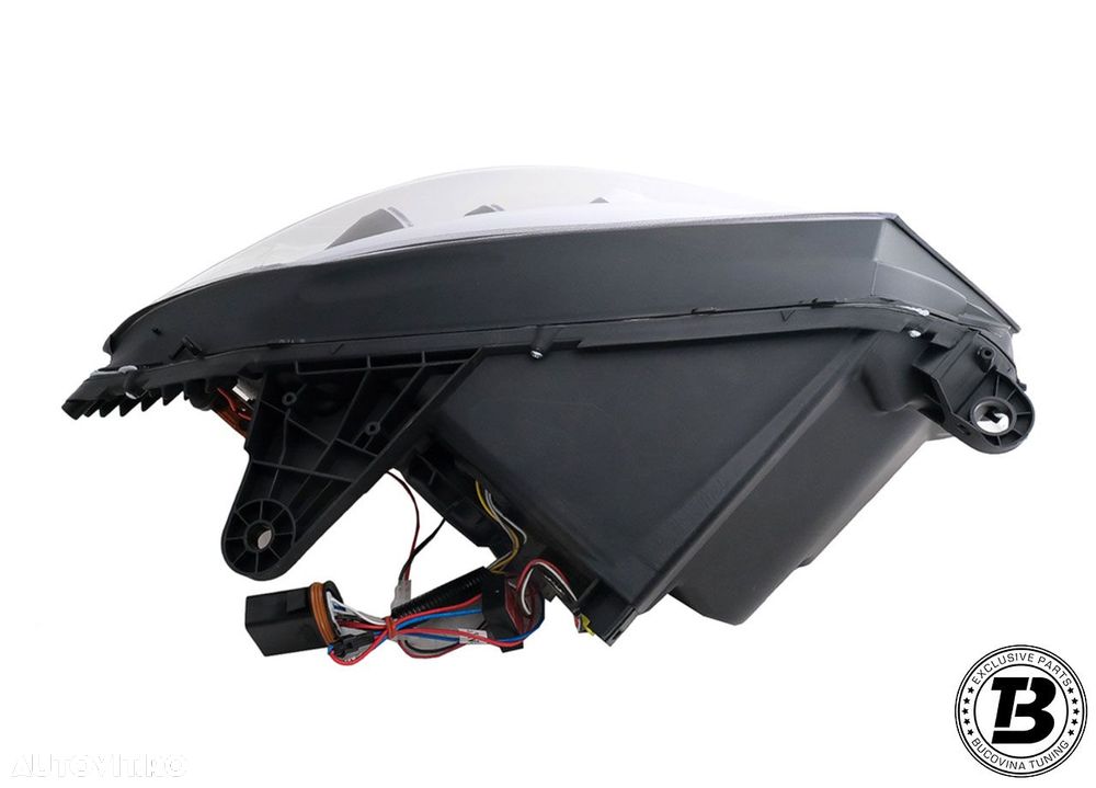 Faruri LED compatibile cu Mercedes C Class W205 Black Design - 16