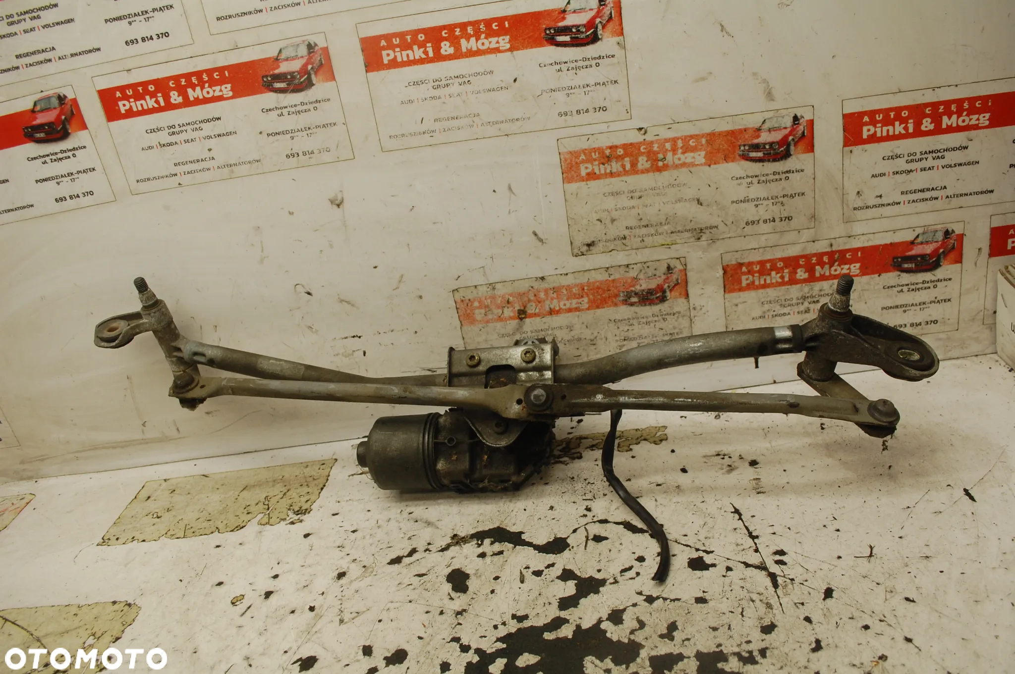MECHANIZM WYCIERACZEK PRZÓD PRZEDNI KOMPLETNY AUDI A4 B6 B7 8E1955119 8E1955023E 8E1955023A - 3