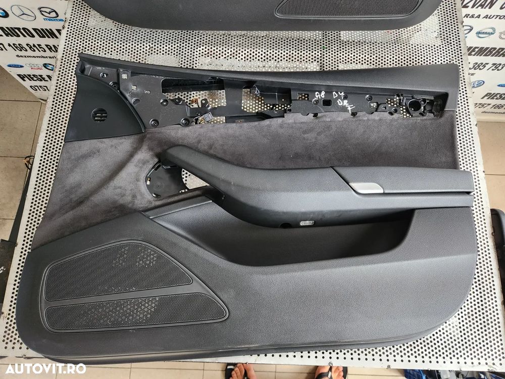 Fata Tapiterie Usa Fata Spate Audi A8 4H D4 Volan Stanga Alcantara An 2010-2011-2012-2013-2014-2015 - 6
