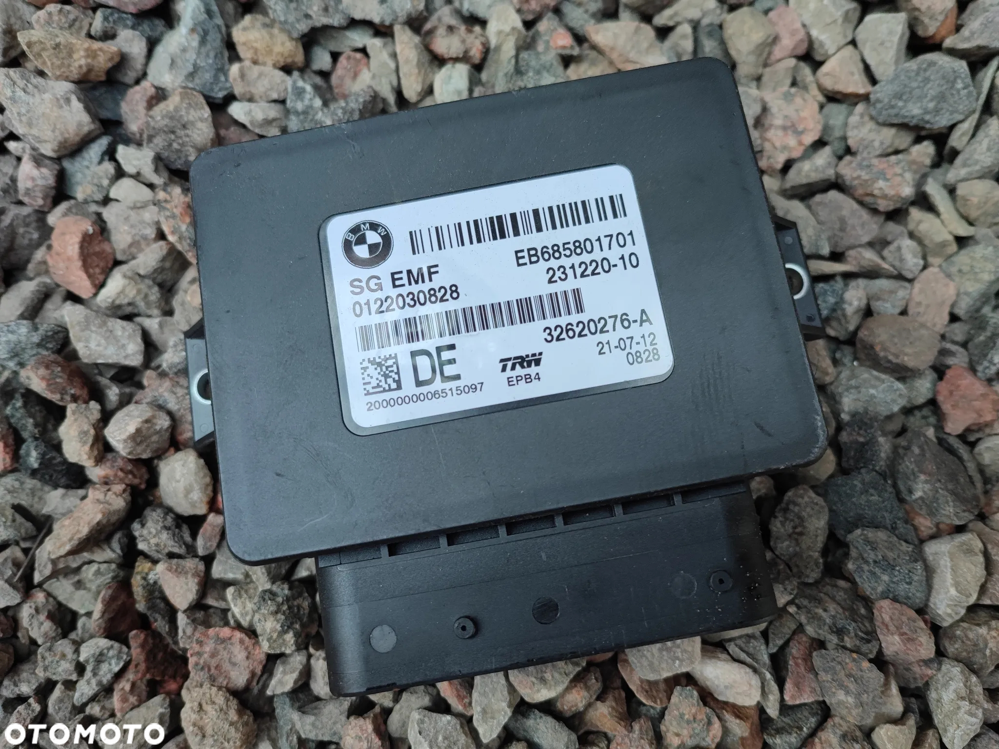 BMW F06 / F06N / F10 / F11 / F12 / F13 / F26 ORYGINALNY MODUŁ / STEROWNIK HAMULCA RĘCZNEGO / STEROWNIK ELEKTRYCZNEGO RĘCZNEGO / MODUŁ SG EMF O NR. 6 887 358 / 6 862 808 / 6 850 955 / 6 878 144 / 6 799 083 OEM W DBD STANIE - 2