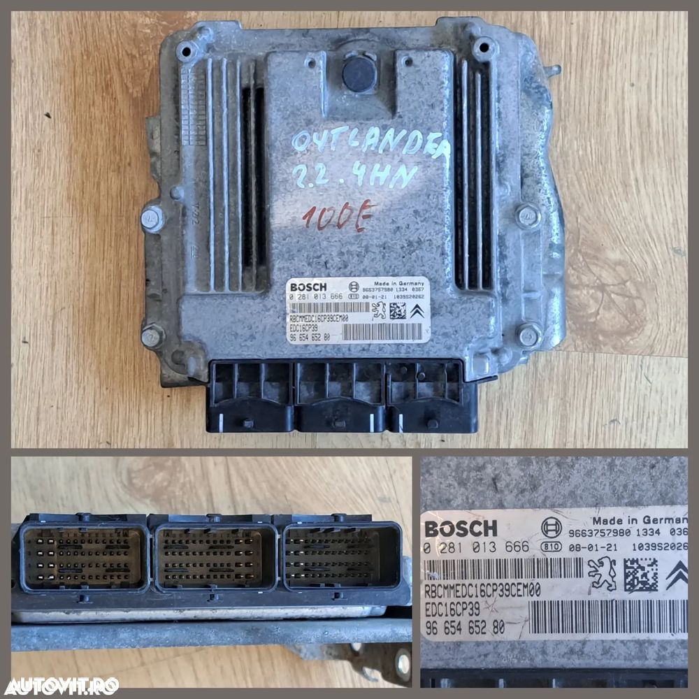 Calculator modul ECU motor mitsubishi outlander 2.2 hdi peugeot 4007 2.2 hdi citroen c-crosser 2.2 hdi 2007-2008-2009-2010-2011-2012 - 1