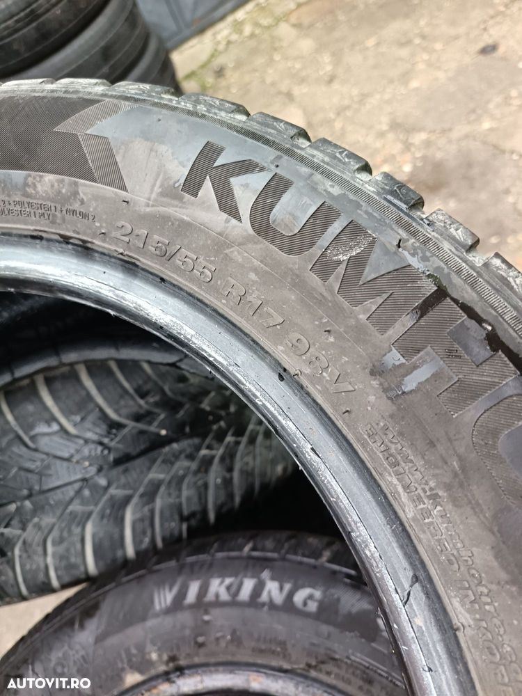 Anvelope MS iarna 215 55 17 kumho 2023 6mm - 7