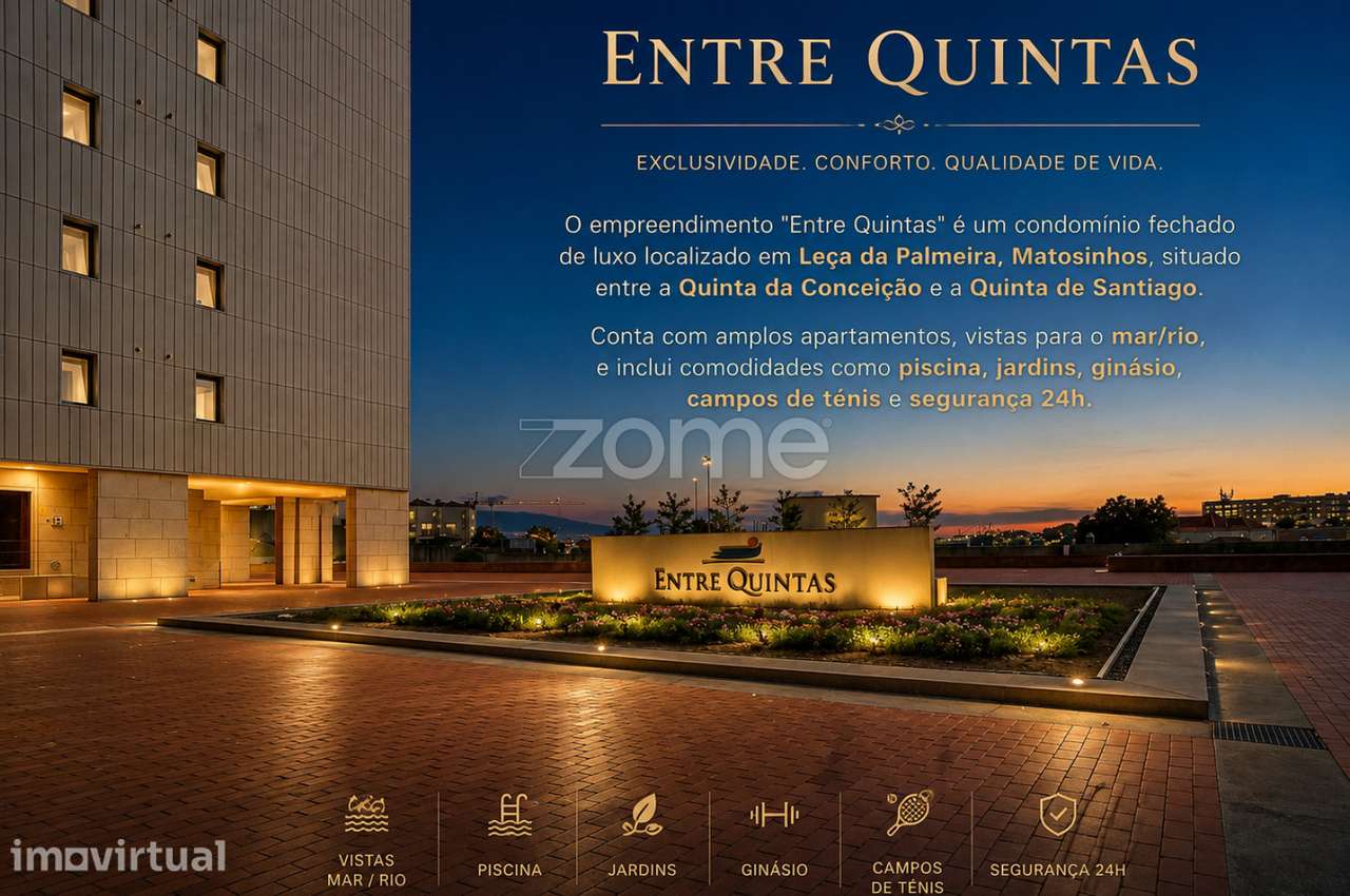 Apartamento T3 Condomínio Entre Quintas, Leça da Palmeira - Grande imagem: 4/45