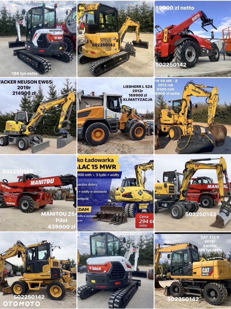 Bobcat Minikoparka Bobcat e50Z 5ton e55 e60 Cat 303.5 304  305 3xłyżki Ramię LOONG dodatkowe linie hydr wyjścia AUX1 + 2 przeciw waga MAX-dociążenie gąsienice 85% od nowości 1 właściciel z Niemiec Auto IDLEE po serwisie Widły wiertnica grabie i inne za dopłatą Szybkozłącze hydr Miller łyżka przedsiębierna Pług  Kubota Takeuchi Jcb - 37