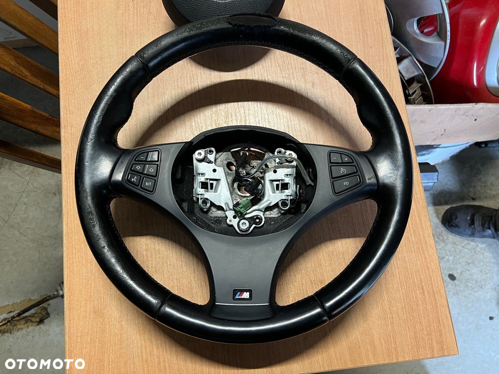 Kierownica Bmw x3 x5 M pakiet sport do obszycia ładny dekor i przyciski - 1