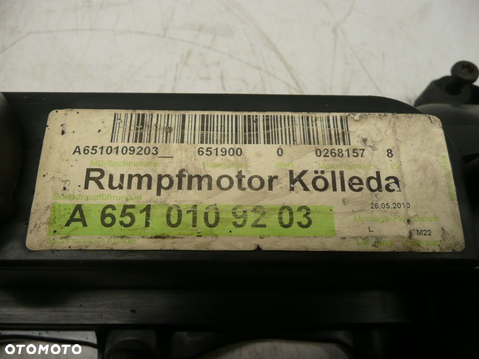 MERCEDES W212 POKRYWA ZAWORÓW 2.2 CDI A6510100230 - 4