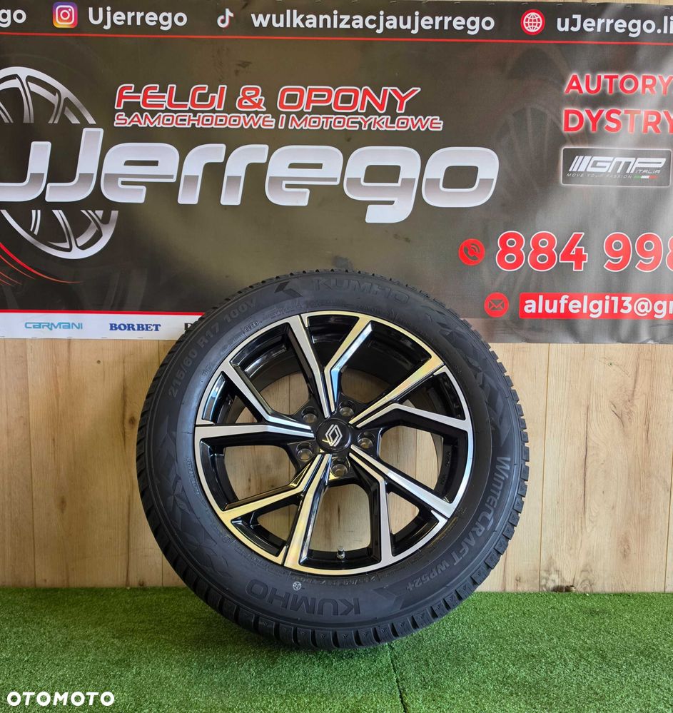 Koła zimowe RENAULT SYMBIOZ, AuSTRAL. CAPTUR 17x5x114,3 Kumho WindCraft WP52+ 215/60/R17 + TPMS - 3
