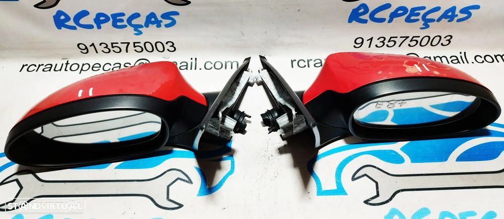 ESPELHO RETROVISOR ESQUERDO DIREITO BMW SERIE 1 E87 51167268124 7268124 51167268123 7268123 ELETRICO AQUECIDO ESPELHOS RETROVISORES - 10