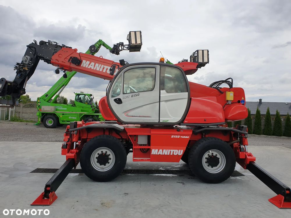 Manitou MRT ROTO 2150 Privilege KOSZ/WIDŁY/PILOTY SPROWADZONA PIĘKNY STAN - 2