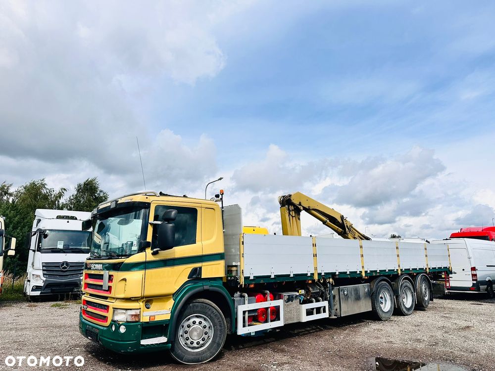 Scania P 420 / 8x4 / DŹWIG PALFINGER PK16502 - 8