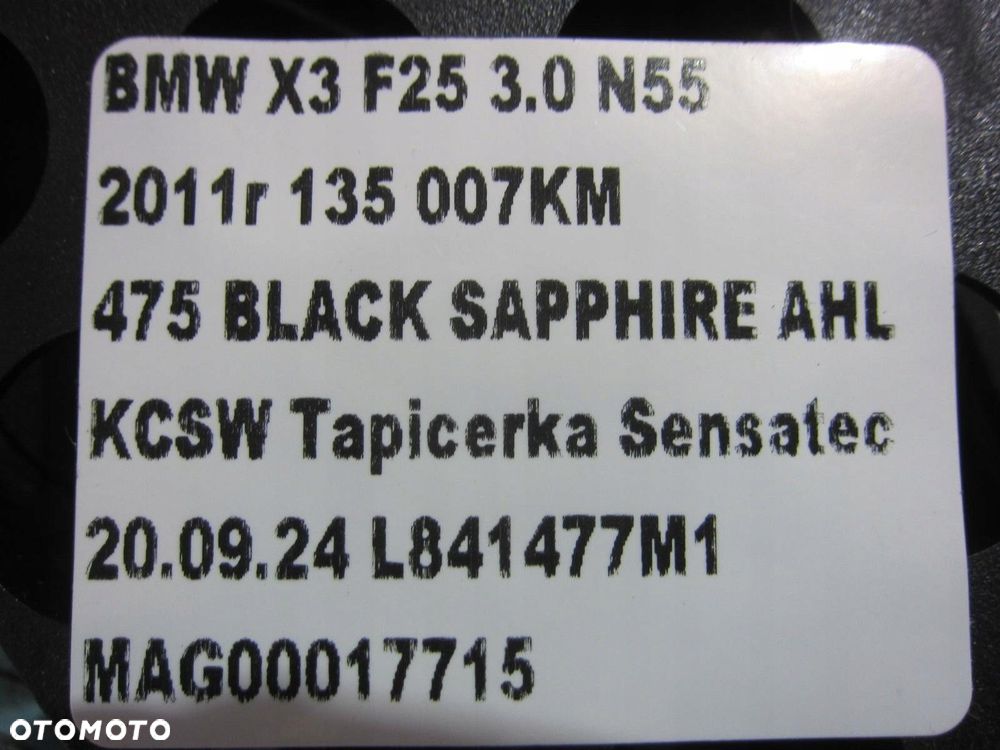 BMW X3 F25 E70 X5 F15 GŁOŚNIK TOP HIFI SUBWOOFER 9247342 65139247342 - 5