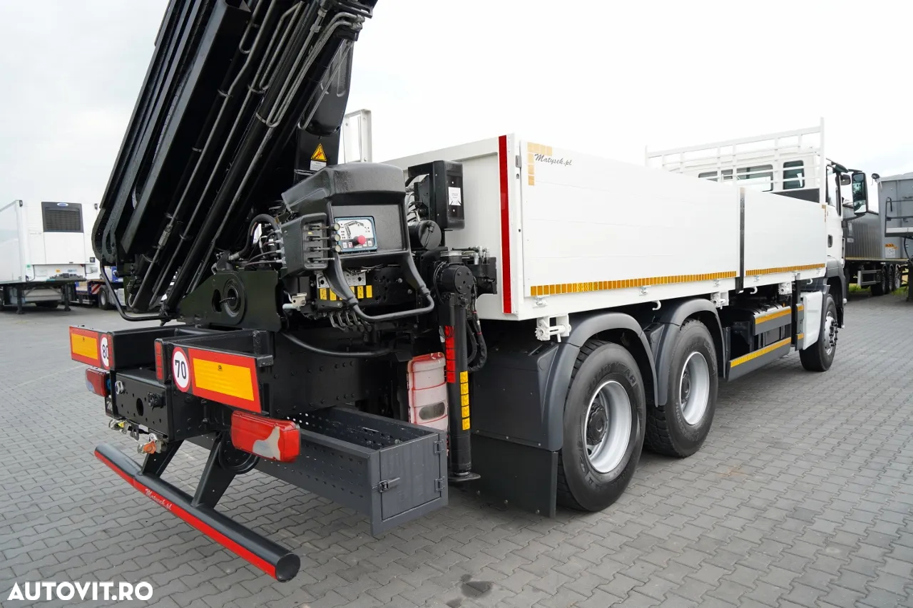 MAN TGS 26.360 / 6X4 / BOTTOM 6.5 M + HDS HIAB 211 EP-5 / CAPACITATE MAXIMĂ DE RIDICARE: 6 900 KG / RADIOCOMANDĂ / ROTARE / MANUALĂ / EURO 6 - 16