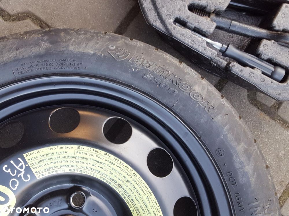 AUDI A3 8P SEAT LEON II ALTEA KOŁO DOJAZDOWE 16 5X112 LEWAREK - 6