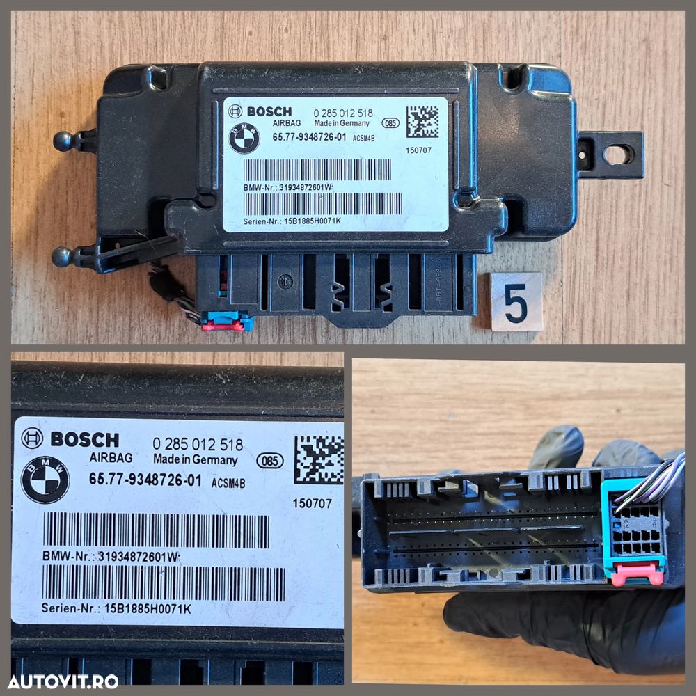 Calculator modul airbag bmw f30 f07 f10 f11 f06 f01 f25 f22 f32 - 6