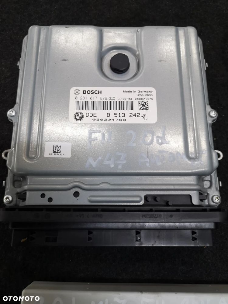 ZESTAW KOMPUTER STEROWNIK SILNIKA DDE 8513242 BMW 5 F10 F11 2.0d N47D20C 184koni 520d 0281017679 PILOT CAS 4 - 3