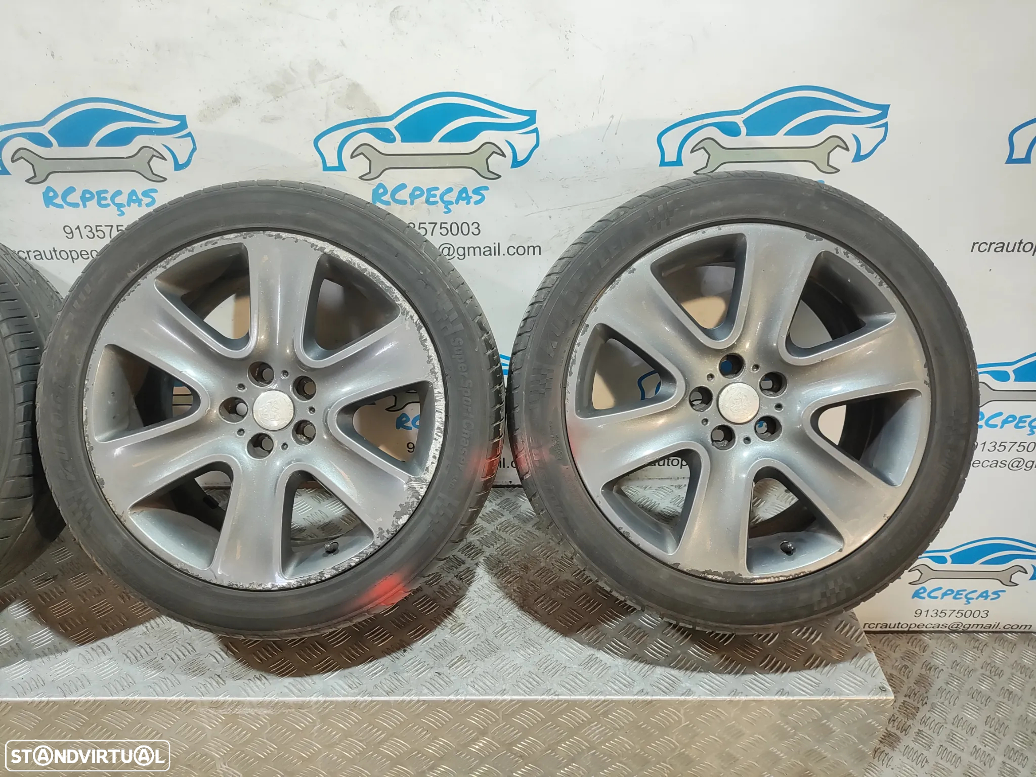 Jantes 18" Jaguar - XF MK1 I X250 - ORIGINAIS - 8.5J | ET49 | 5x108 - 18 Polegadas | 8X23-1007-BA  | 8X231007BA | Jante | 5 x 108 | 245 45 18 | Pneus - 6