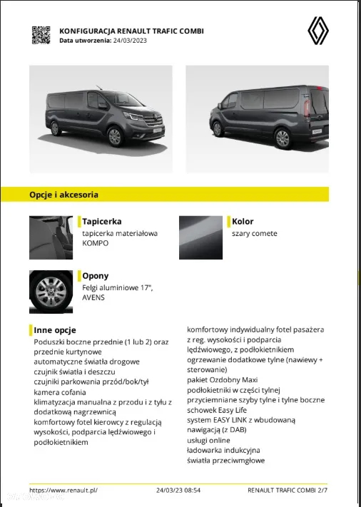 Renault Trafic Kombi 2.0 Blue dCi L2 Equilibre EDC - 4