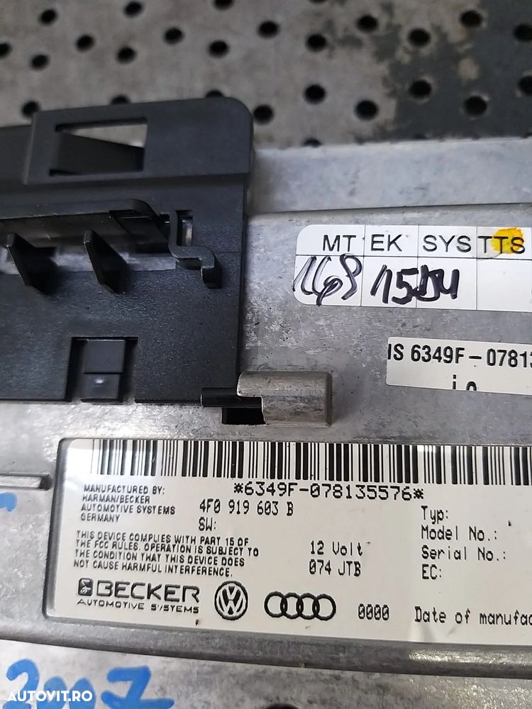 Display navigatie bord audi a6 c6 4f 4f0919603b - 3