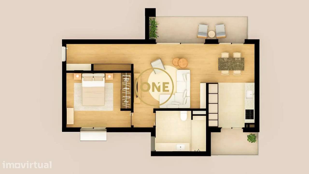 Apartamento T1 - Grande imagem: 2/9